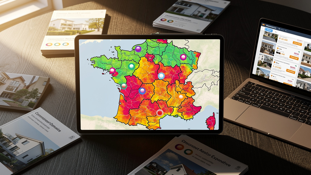 Carte interactive du prix au m2 par commune en France